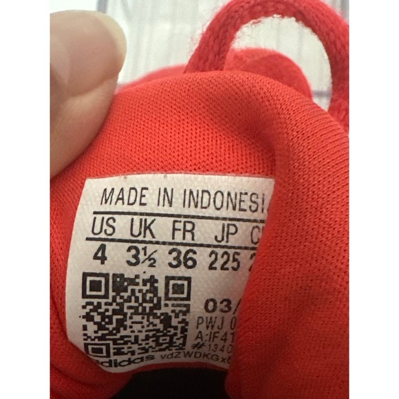 Adidas Youth Running Shoes Red Comfort Athletic Sneakers - Picture 6 of 8